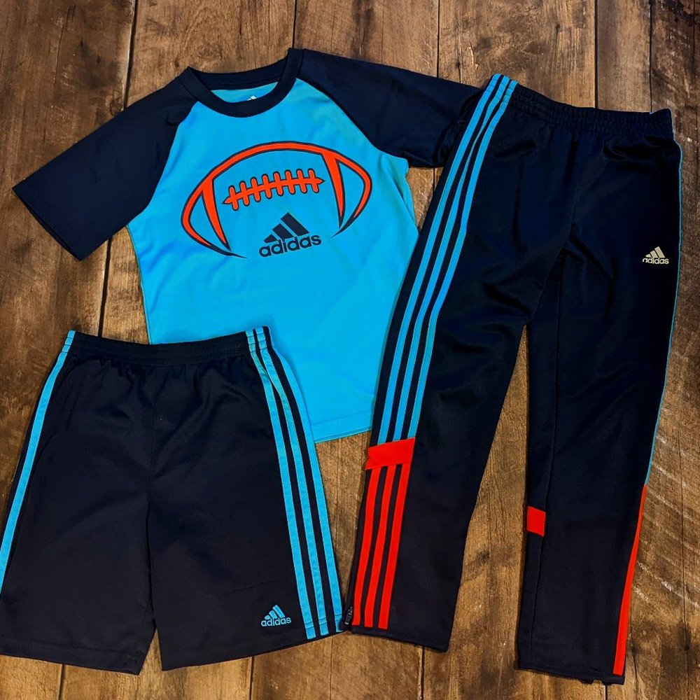 Adidas three piece set, size 7-7x